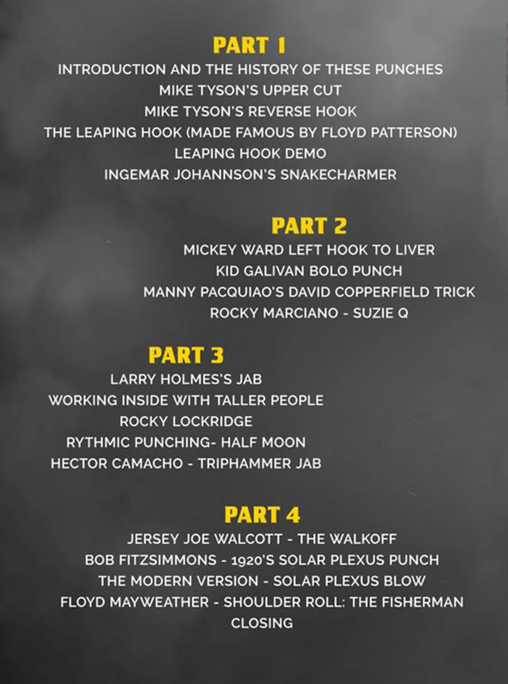 14 Signature Punches From All The Greats by Teddy Atlas