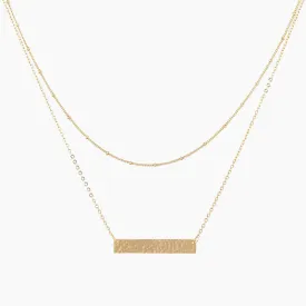 14K Gold Plated Chic Layering Necklace for Women