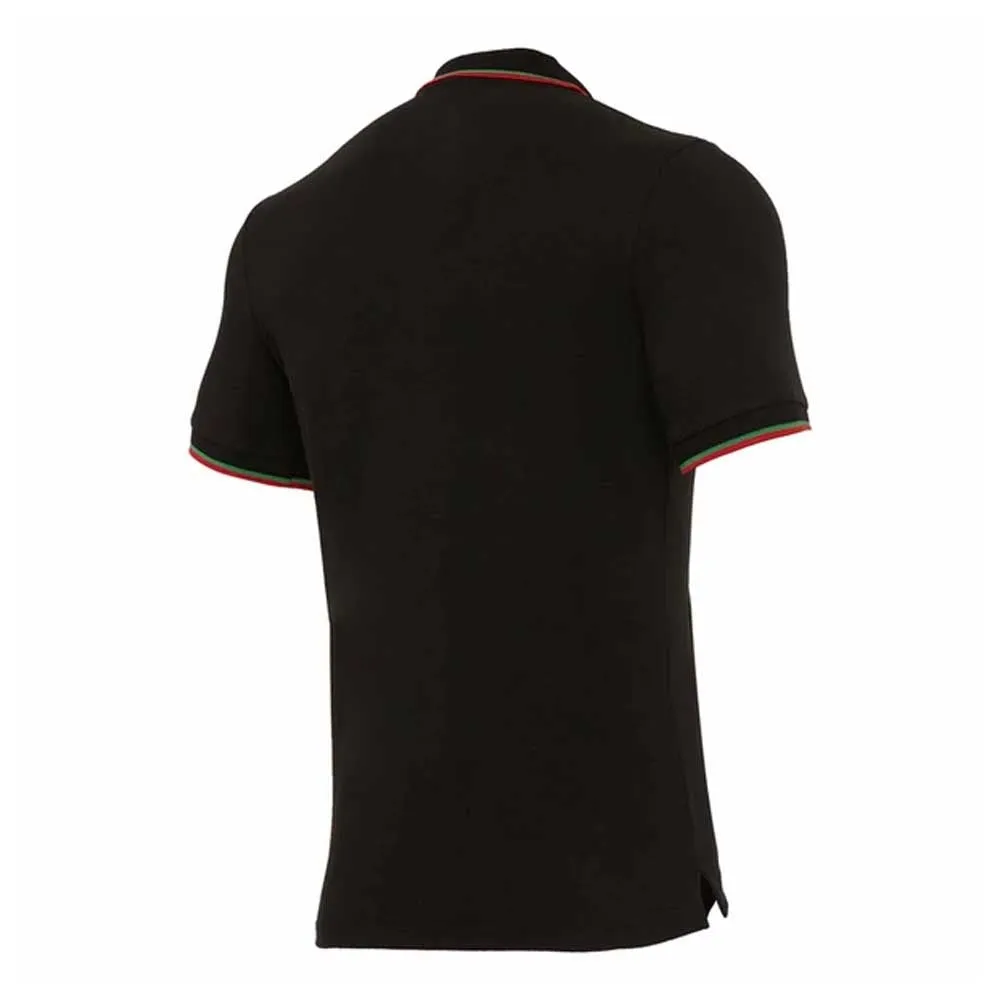 2020-2021 Wales Travel Tech Polo Shirt (Black)