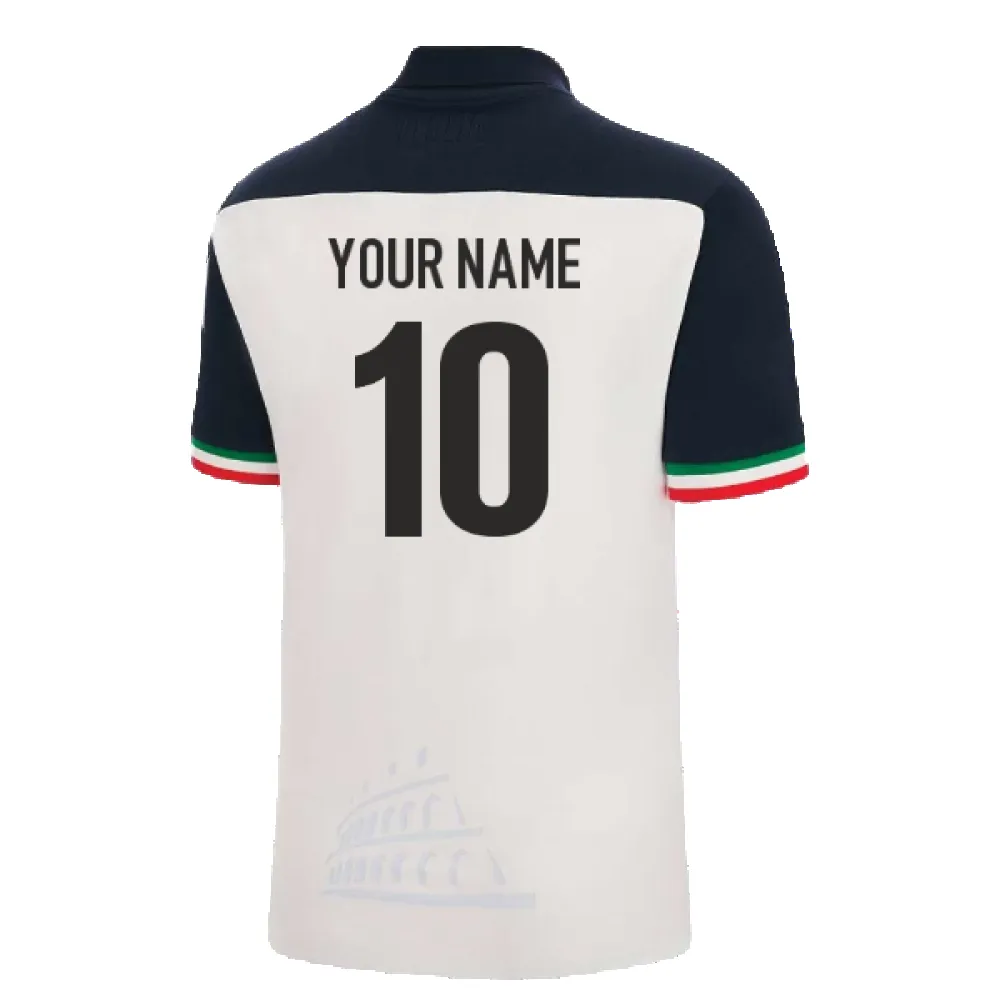 2022-2023 Italy Rugby Away Cotton Replica Shirt (Your Name)