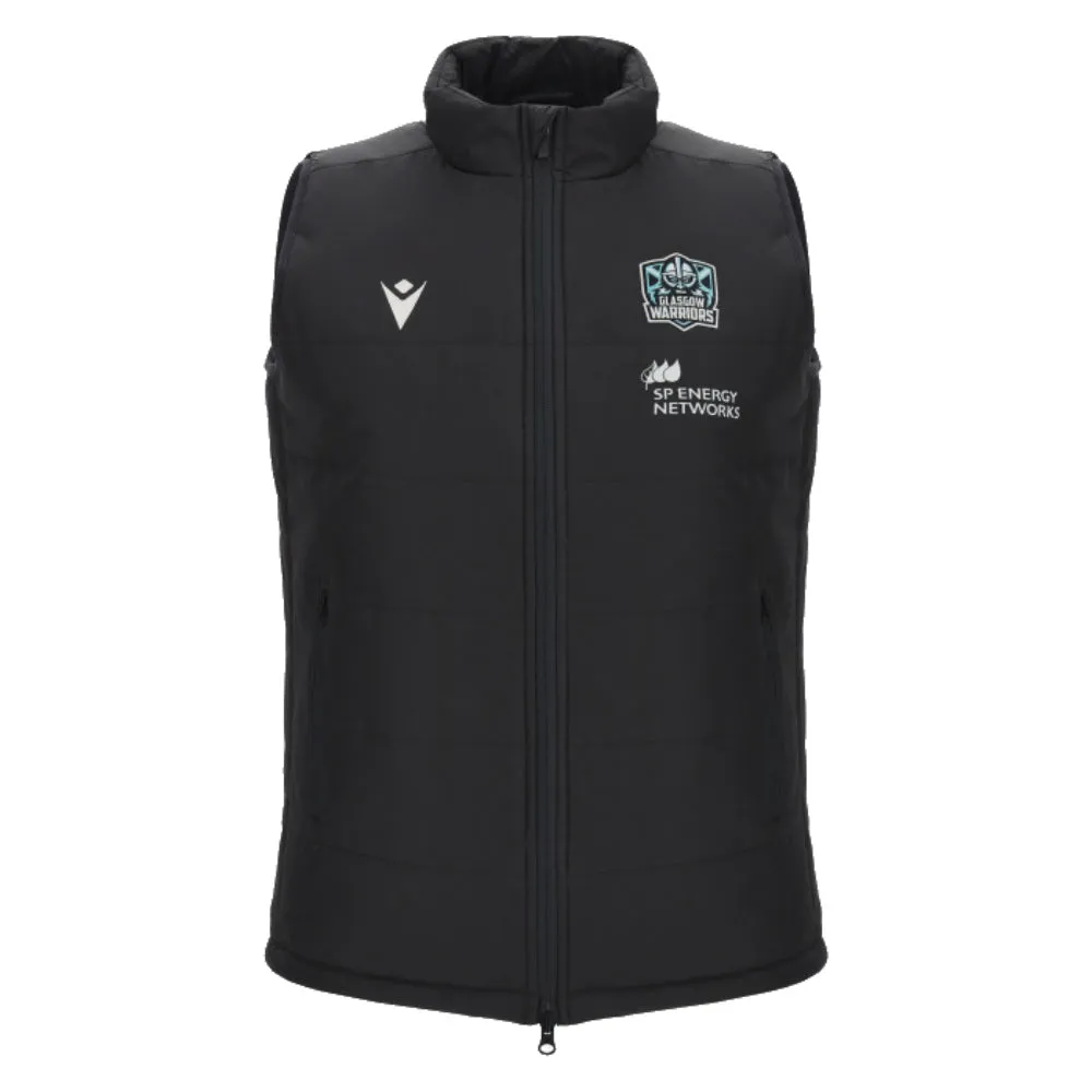 2023-2024 Glasgow Warriors Rugby Padded Gilet (Black)