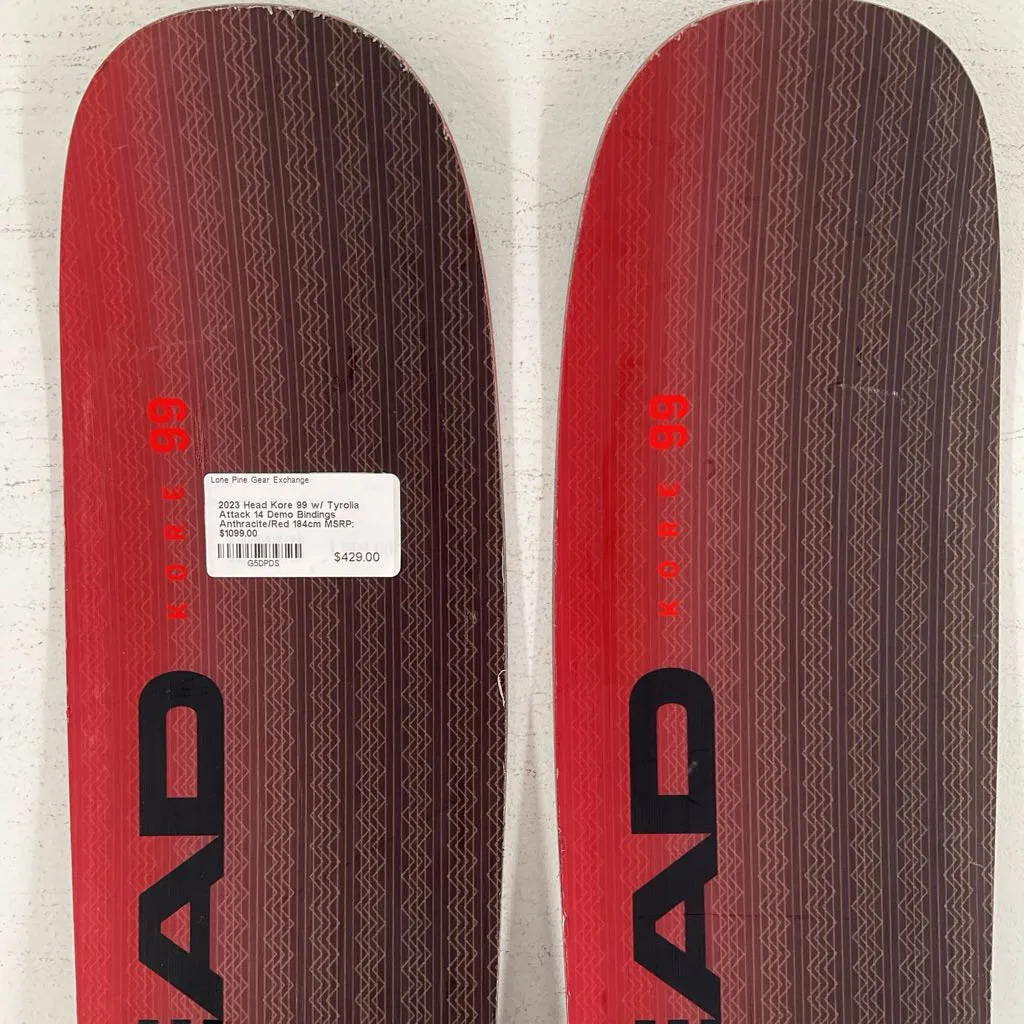 2023 Head Kore 99 w/ Tyrolia Attack 14 Demo Bindings