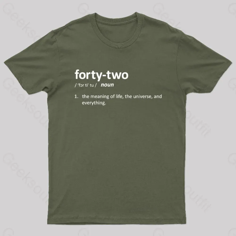 42 Definition Geek T-Shirt