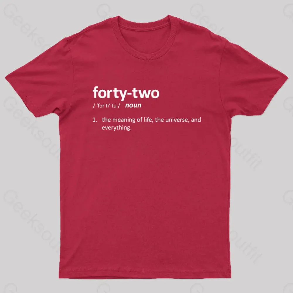 42 Definition Geek T-Shirt