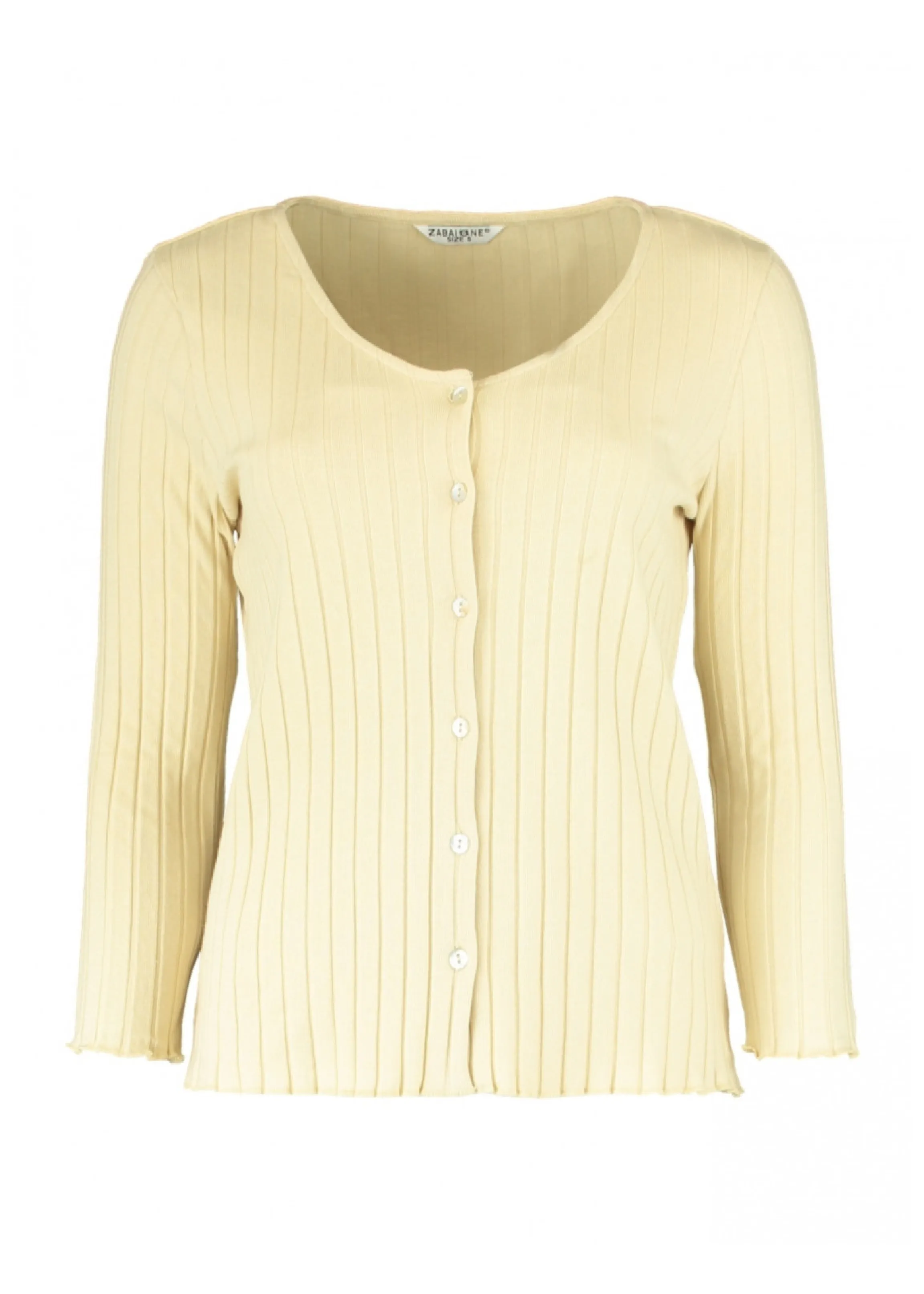 Adriana Beige Ribbed Shirt
