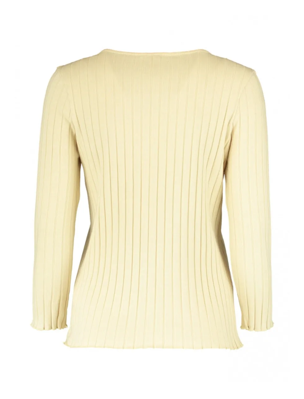 Adriana Beige Ribbed Shirt