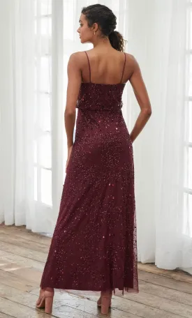 Adrianna Papell Platinum 40390 - Embellished Scoop Neck A-line Dress