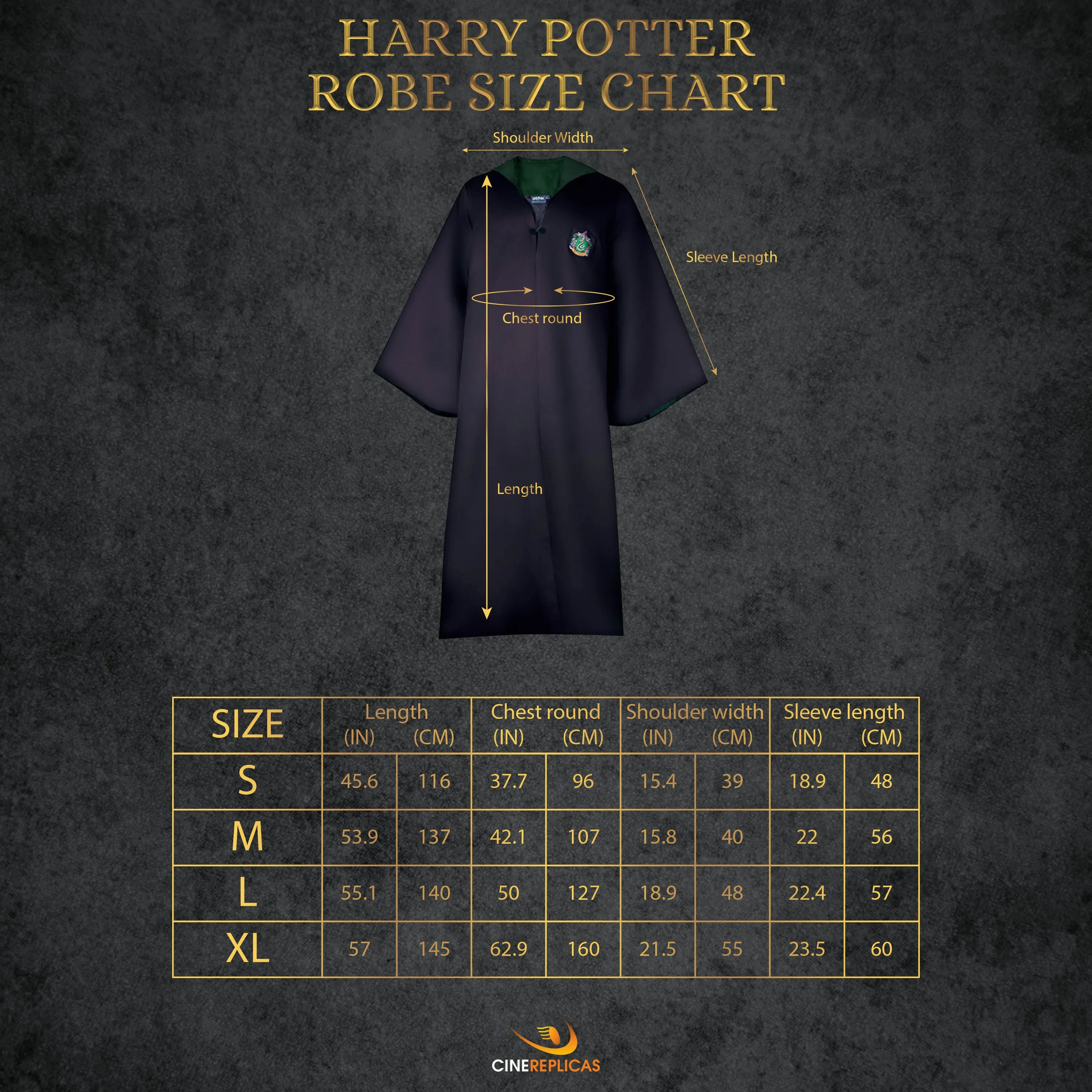 Adults Slytherin Full Uniform