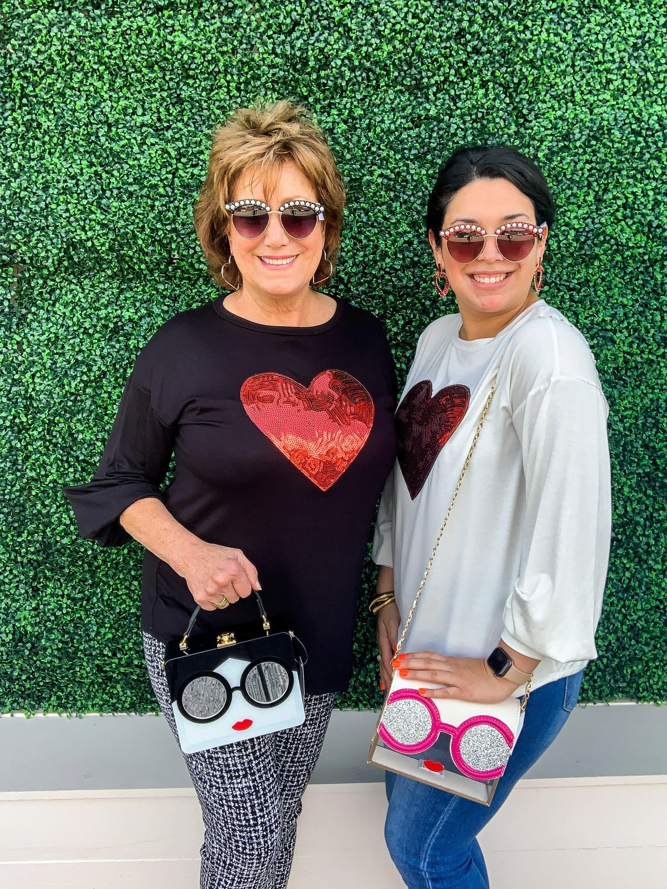 All You Need Is Love Sequin Heart Top