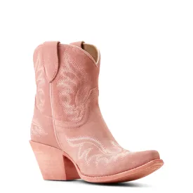Ariat Women's Chandler Pink Suede 7" Western Boot