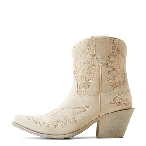 Ariat Women's Chandler White Suede 7" Western Boot