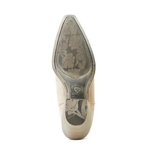 Ariat Women's Chandler White Suede 7" Western Boot