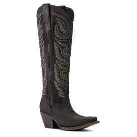 Ariat Women's Laramie 18" StretchFit Black Suede Western Boot