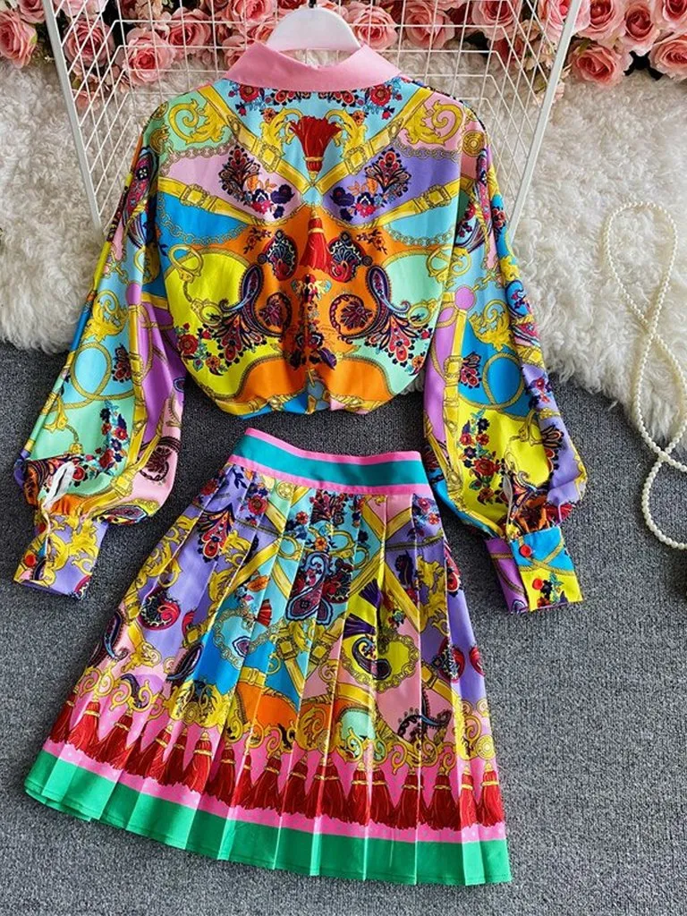 Armania Blouse and Skirt Set