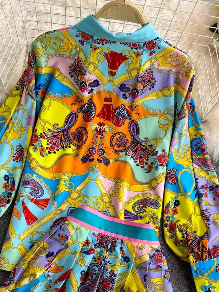 Armania Blouse and Skirt Set