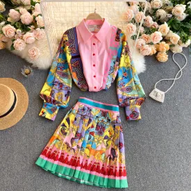 Armania Blouse and Skirt Set