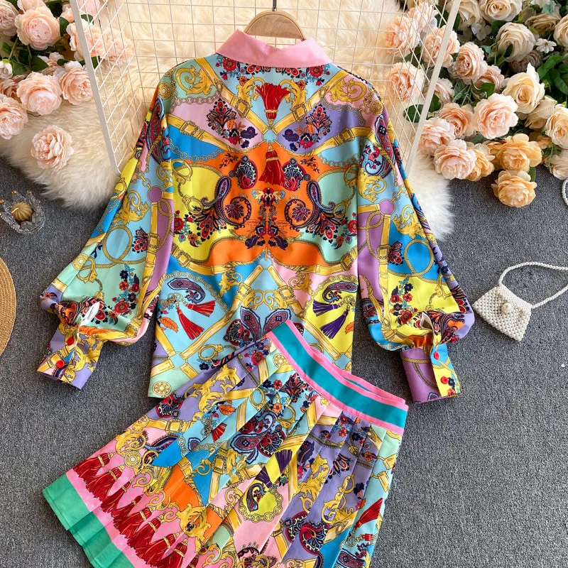 Armania Blouse and Skirt Set