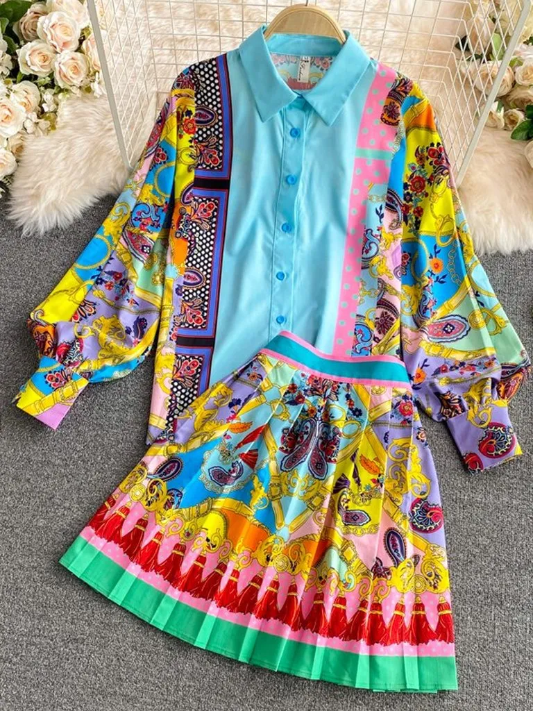 Armania Blouse and Skirt Set
