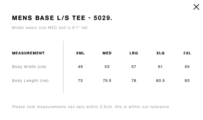 AS Colour Base Long Sleeve Tee | Unisex - Leavers Gear NZ 2024