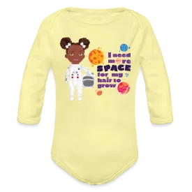 Astronaut Organic Long Sleeve Baby Bodysuit