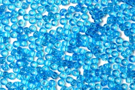 Azure Blue Transparent Preciosa Seeds Beads