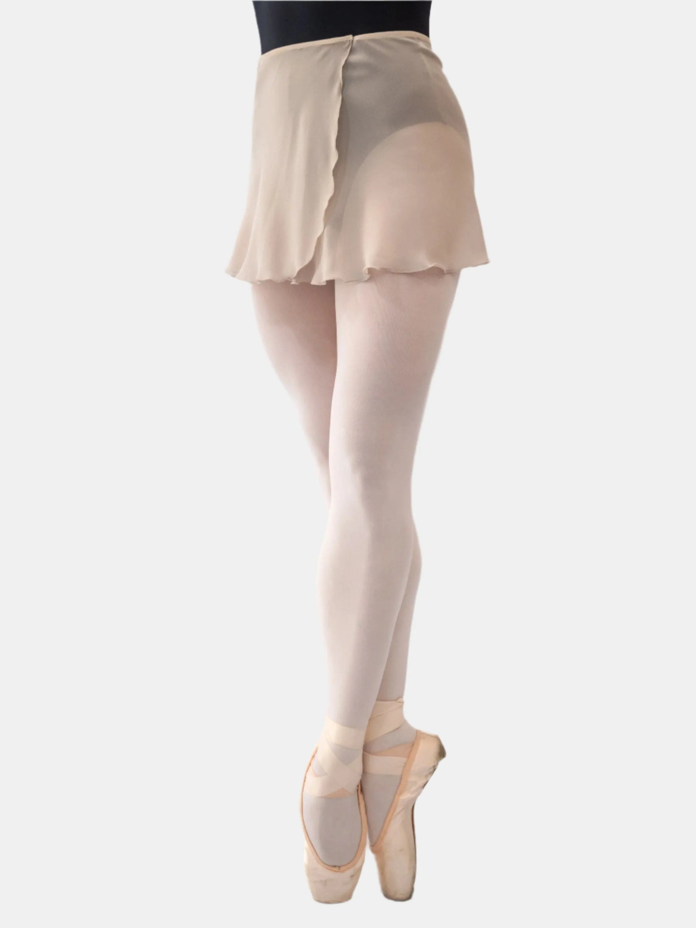 Beige Wrap Short Dance Skirt MP301