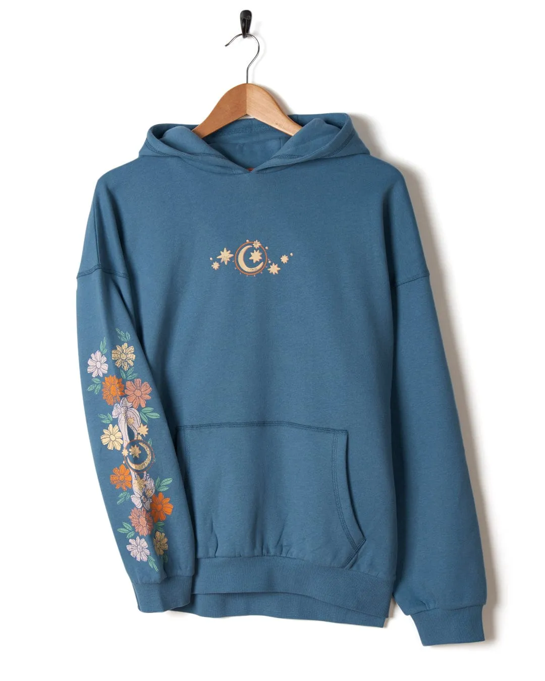 Better Days - Womens Pop Hoodie - Blue