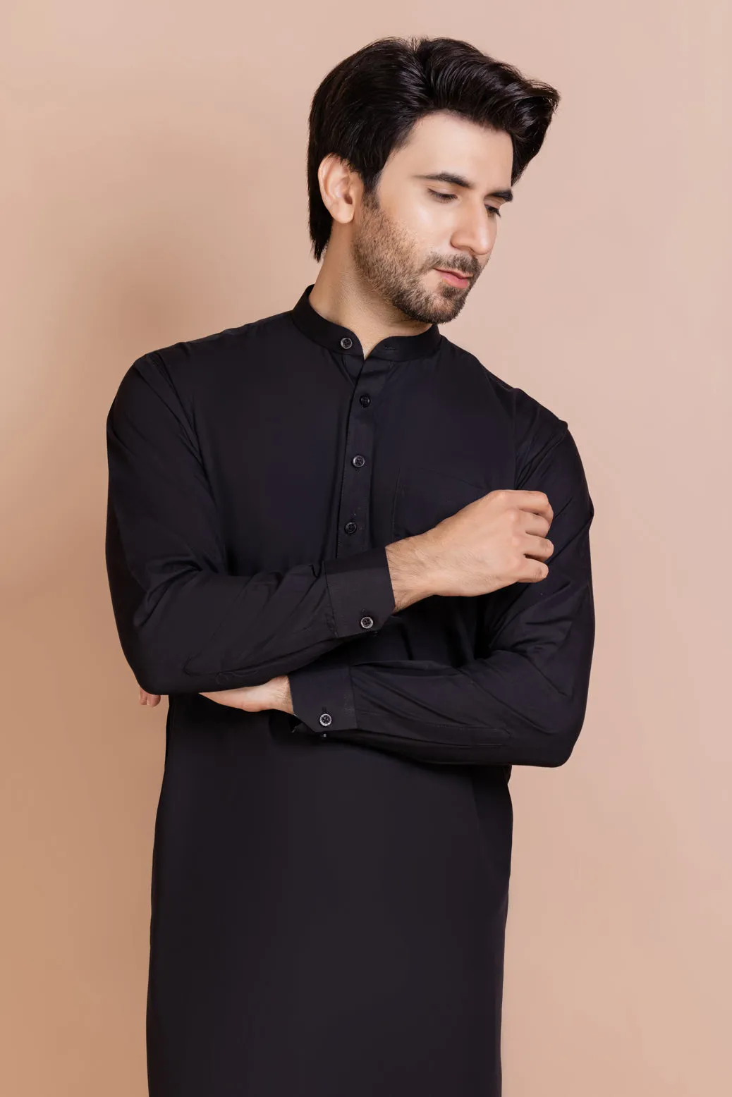 BLACK-BLENDED-SHALWAR SUIT (GSBB22-001)
