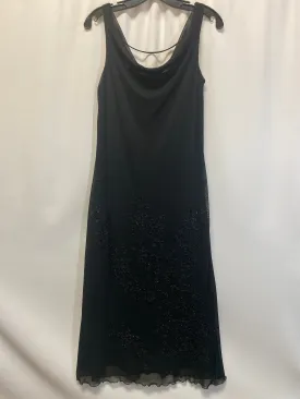 Black Dress Casual Maxi Agb, Size M