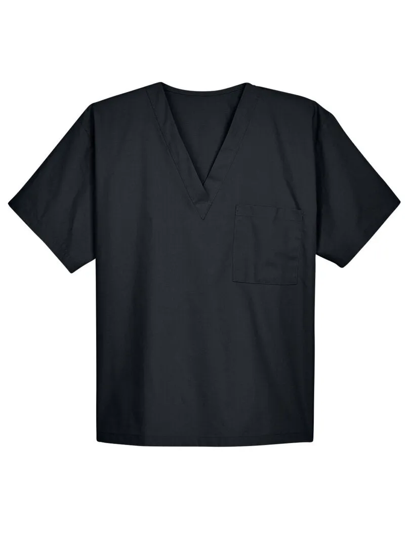 Black Harriton Adult Restore 4.9 oz. Scrub Top