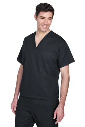 Black Harriton Adult Restore 4.9 oz. Scrub Top