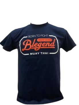 Blegend Muay Thai, Boxing T-shirt  Rebin Black Navy
