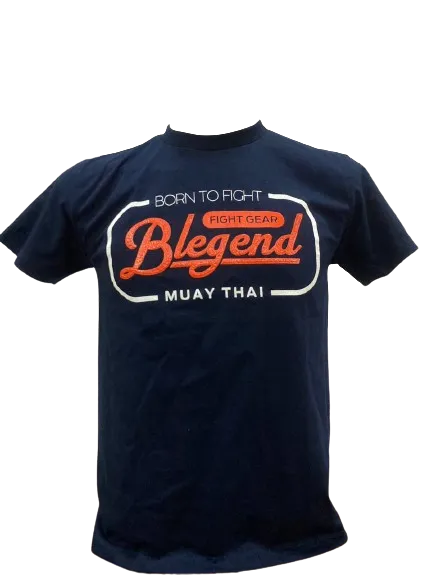 Blegend Muay Thai, Boxing T-shirt  Rebin Black Navy