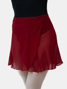 Bordeaux Wrap Short Dance Skirt MP345