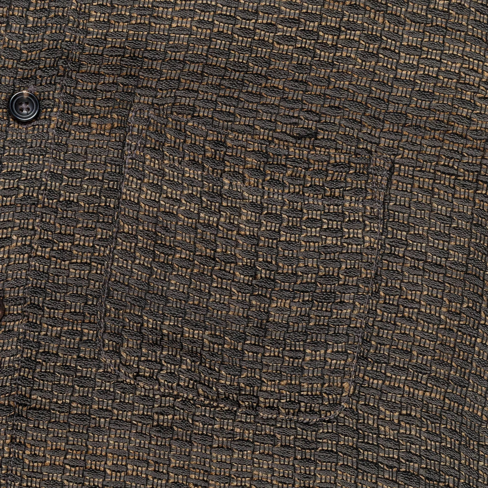 Box Shirt Zari Thread Weave - Charcoal/Gold Medium