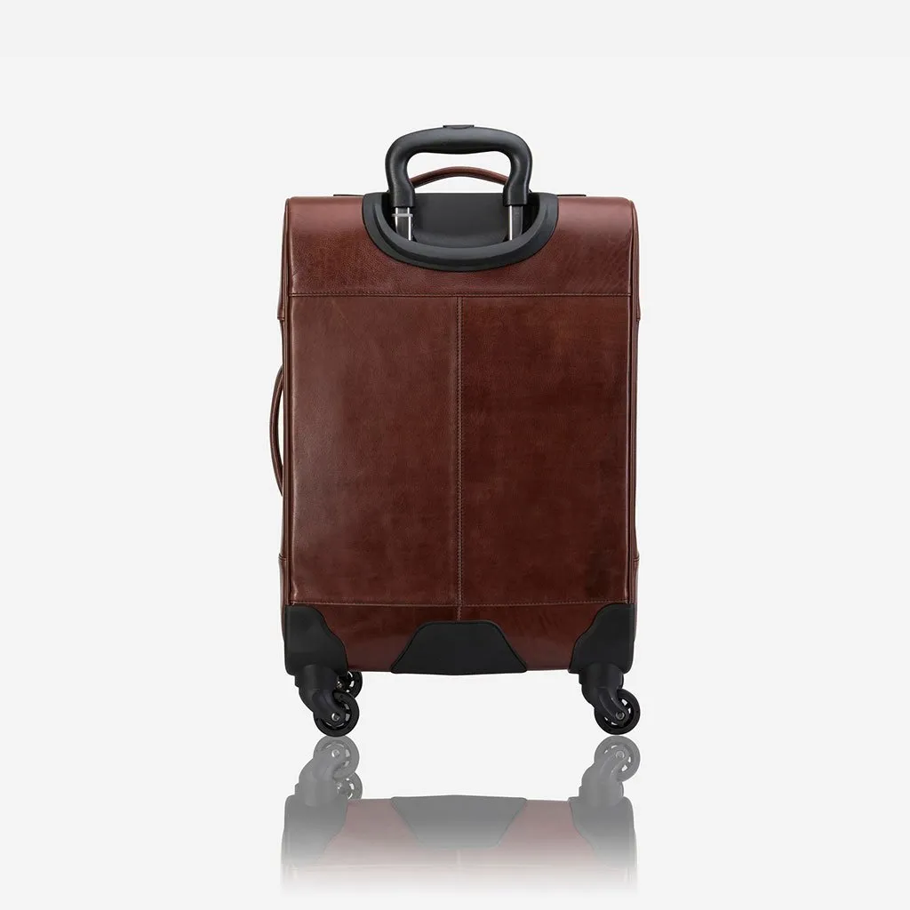 Brando Winchester Authentic Leather Cabin Trolley Brown