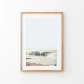 California Surfing. Coastal Waves Wall Art Print