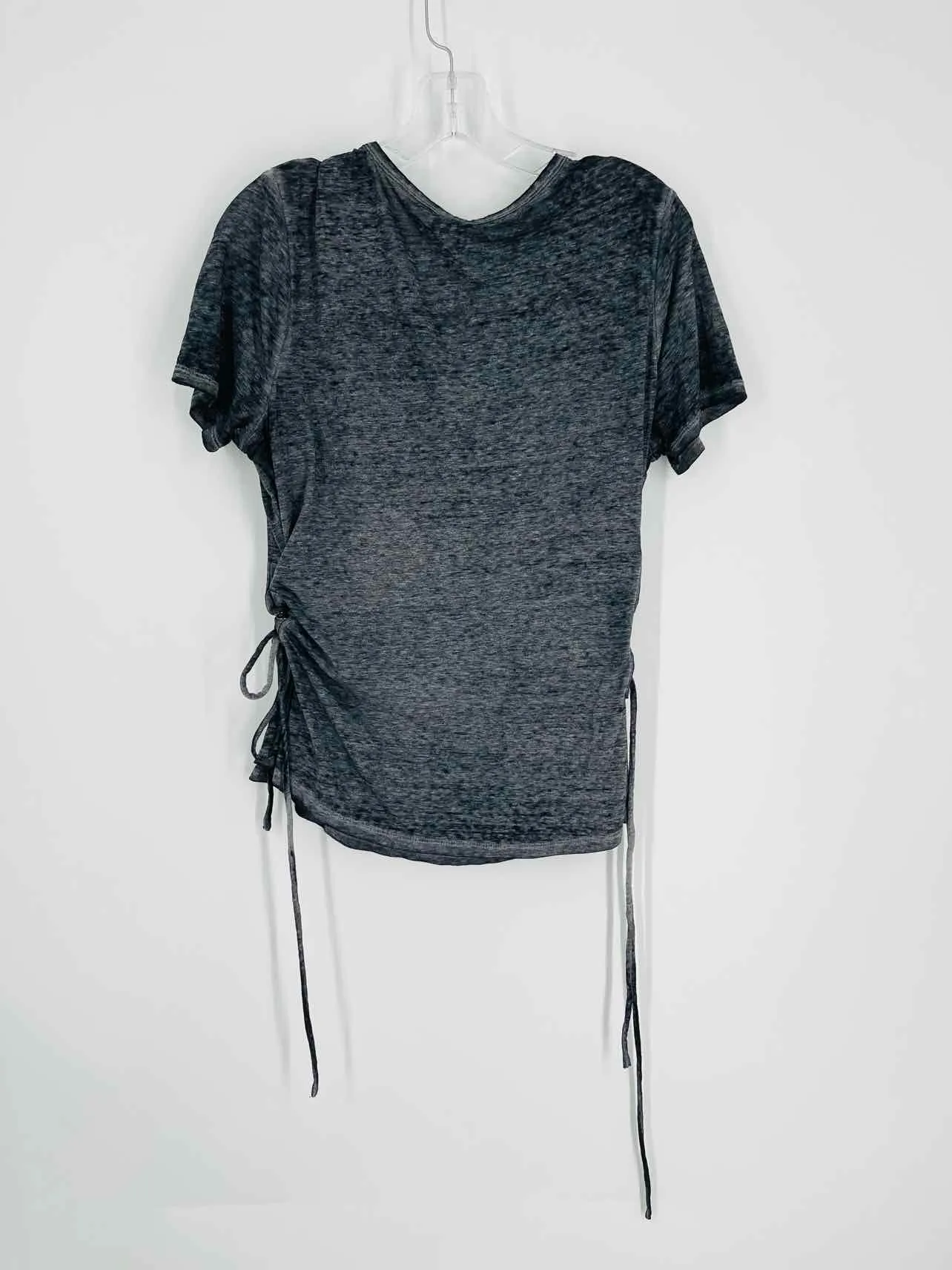 Cato Size L Gray/Brown Screen Print Burnout Tops Top-Short Sleeve