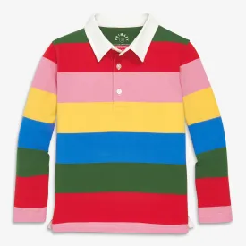 Clearance long sleeve rugby in rainbow