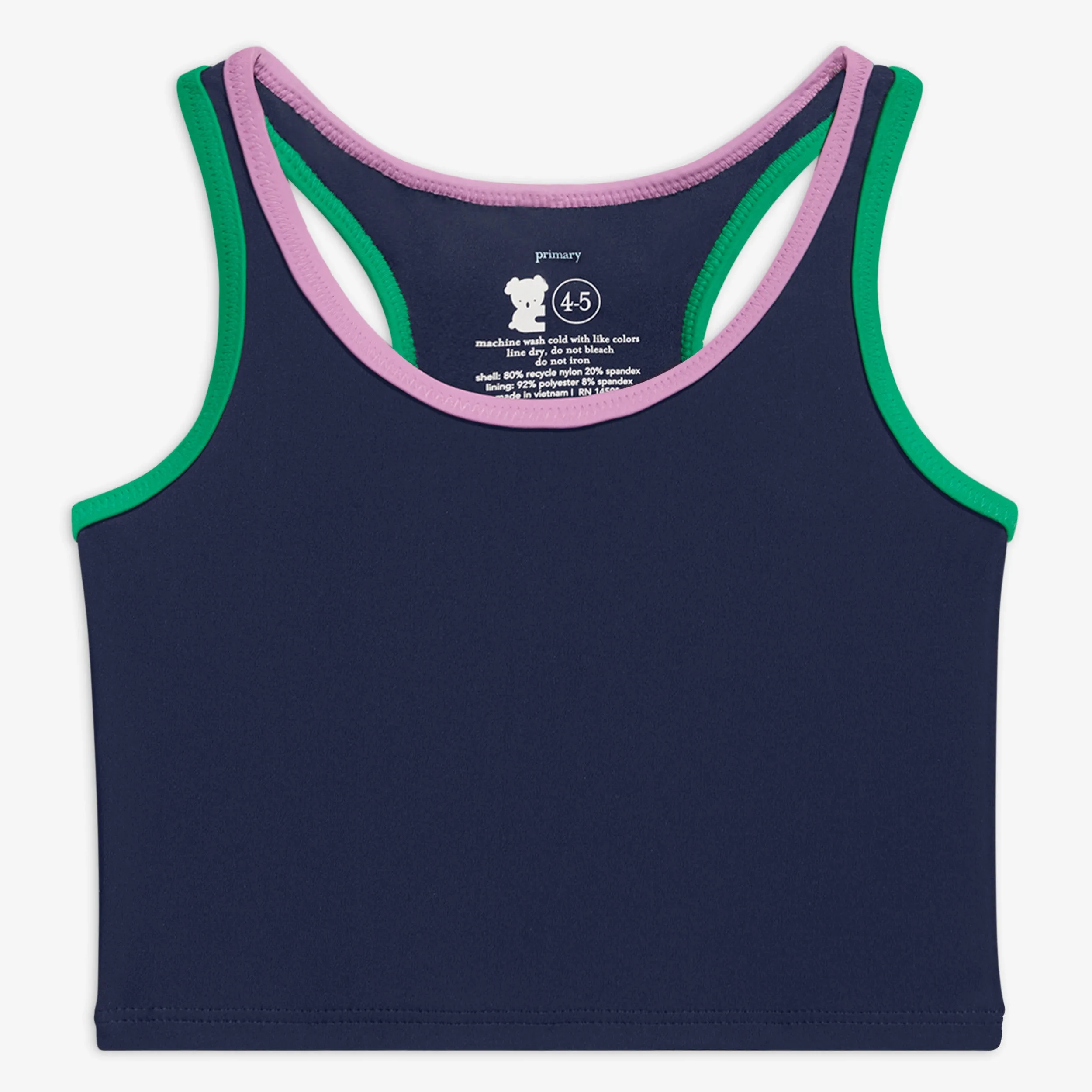 Clearance tipped swim top