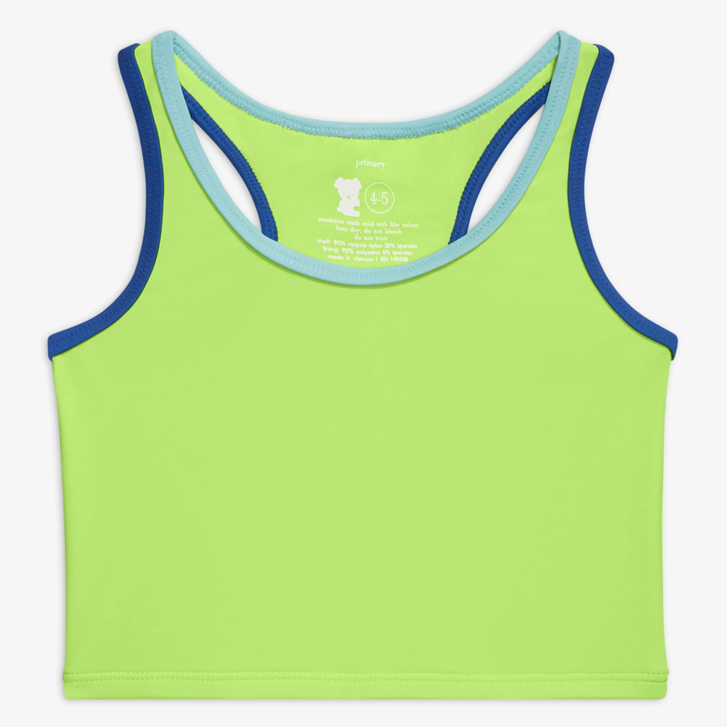 Clearance tipped swim top