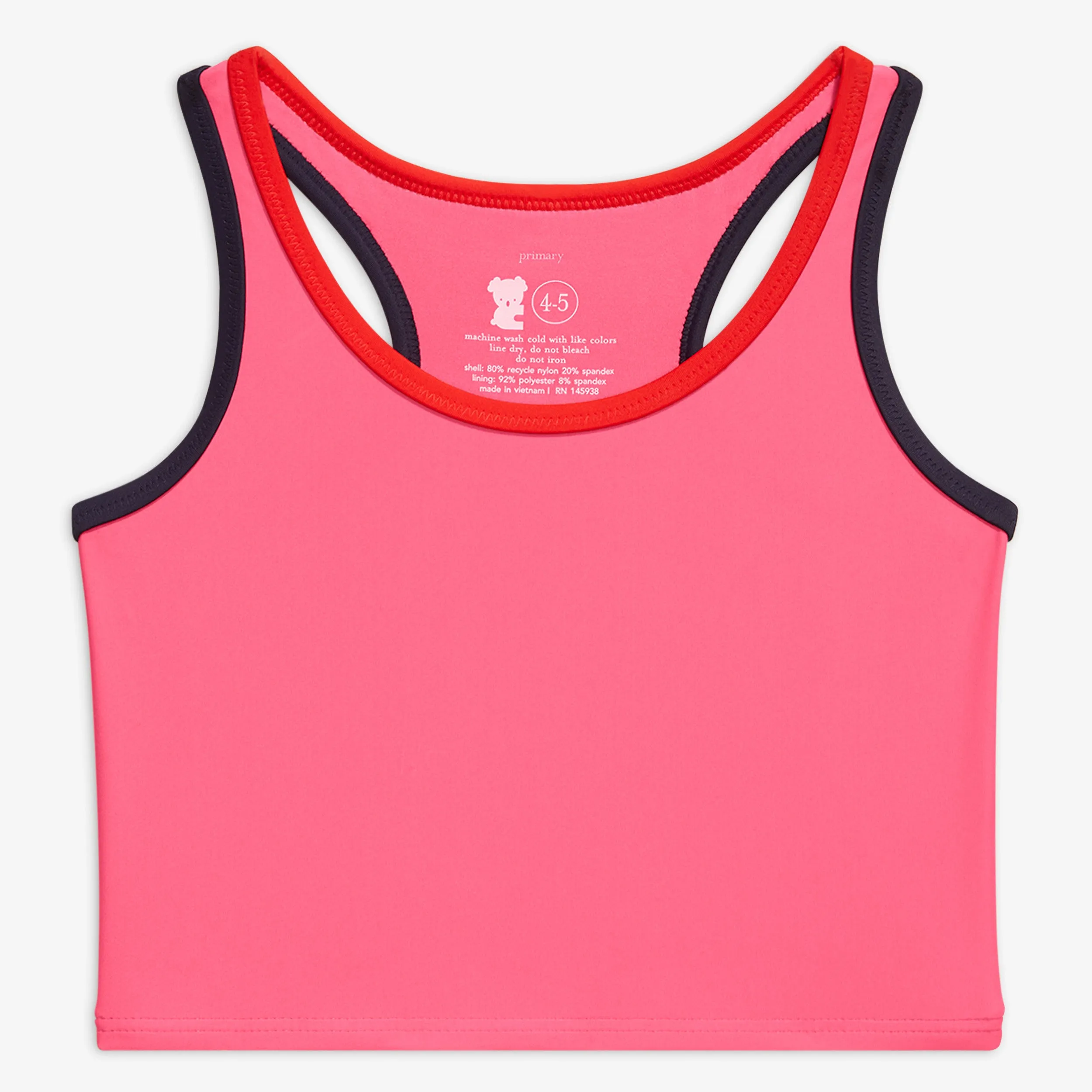 Clearance tipped swim top
