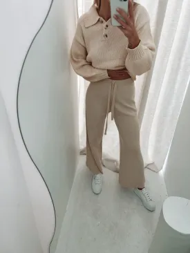 Cream Cotton Knit Jumper