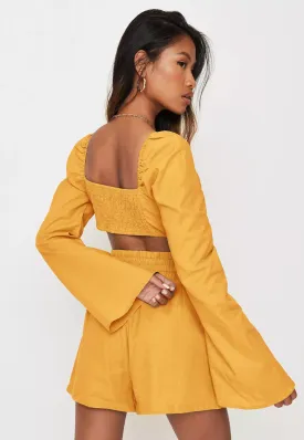 Cute Beachy Yellow Coord Set