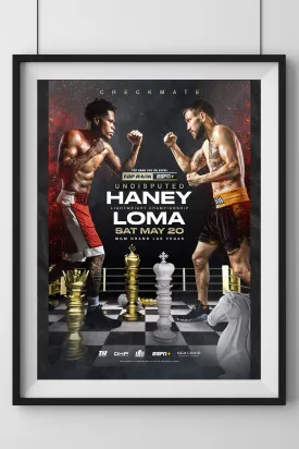 Devin Haney vs. Vasiliy Lomachenko Official Event Poster (24x36)