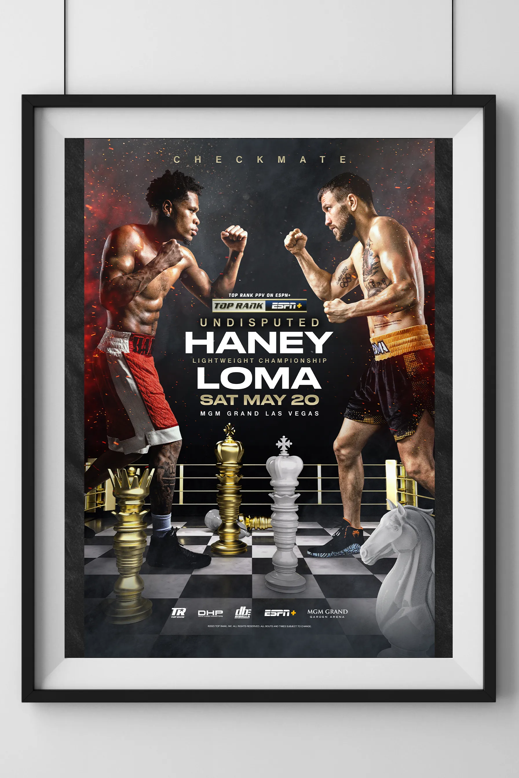 Devin Haney vs. Vasiliy Lomachenko Official Event Poster (24x36)