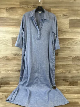 Dress Casual Maxi By Chicos In Blue Denim, Size: Xs