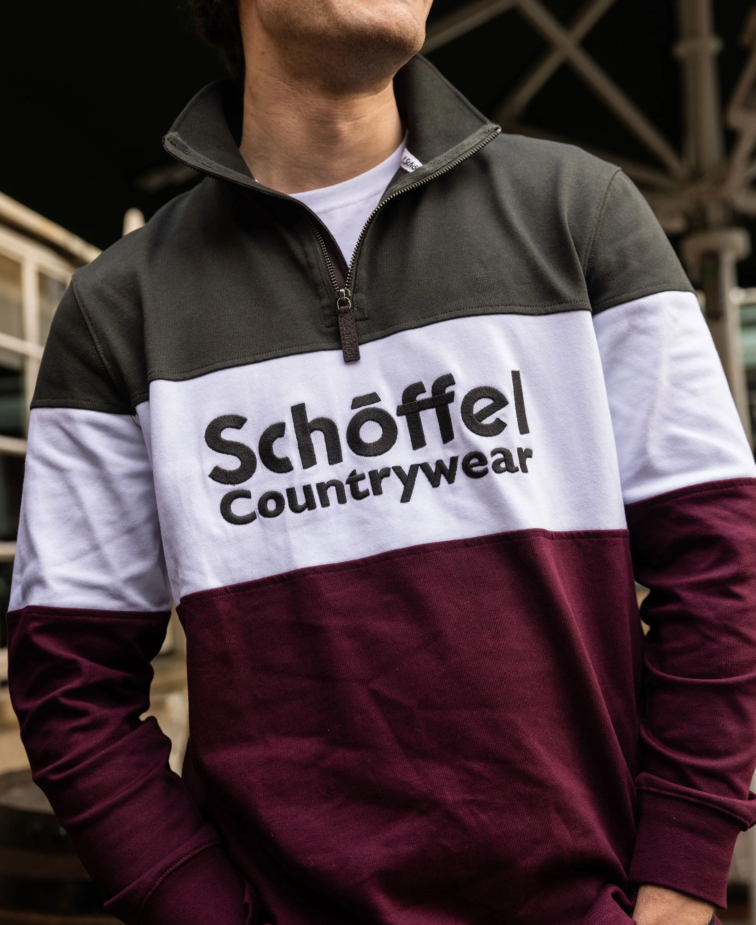 Exeter Heritage 1/4 Zip - Wine