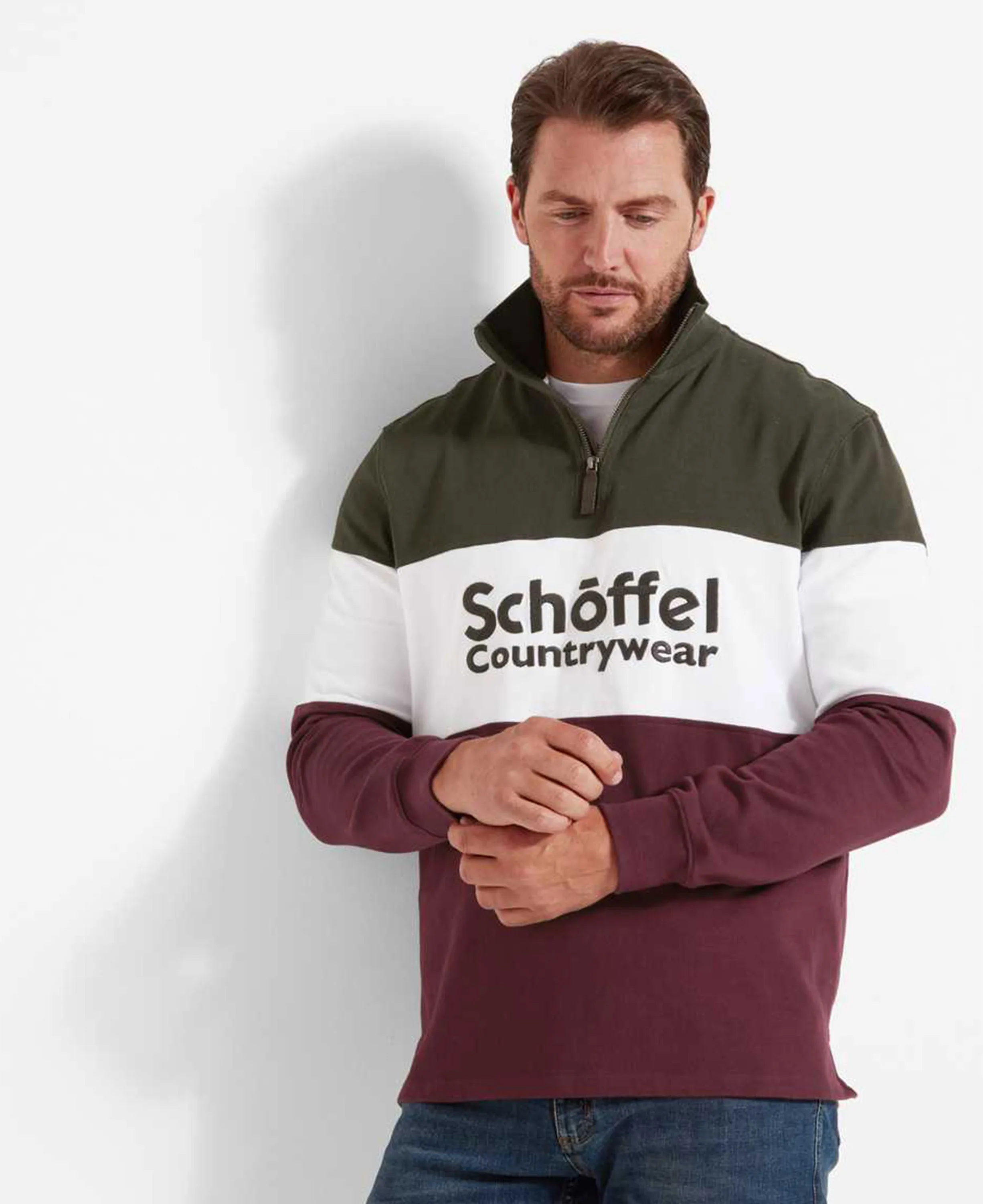 Exeter Heritage 1/4 Zip - Wine