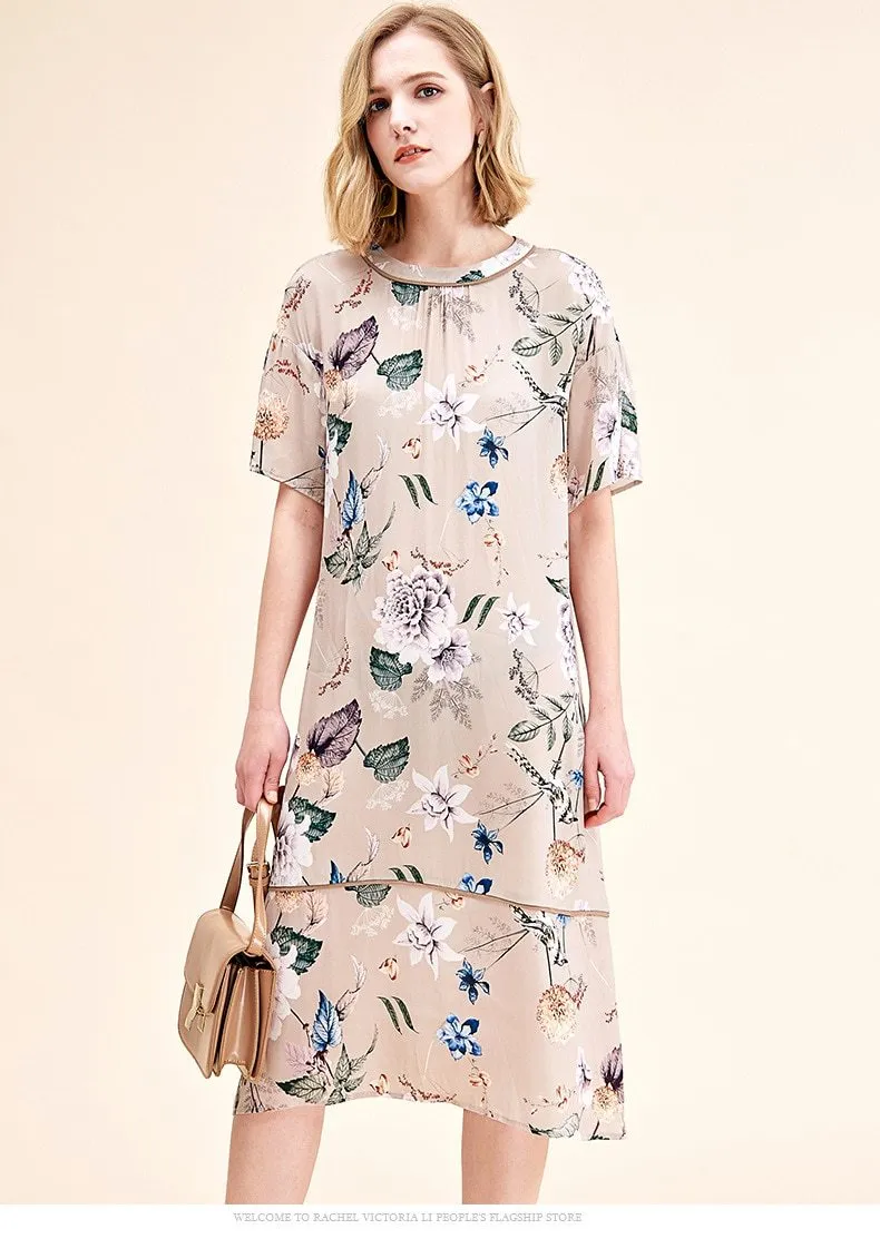 FashionSierra - 100% Natural Silk Women's Runway Dresses